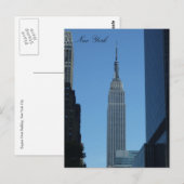 empire state blauw briefkaart (Voorkant / Achterkant)