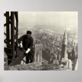 EMPIRE STATE BLDG IRON WORKER 1930 POSTER (Voorkant)