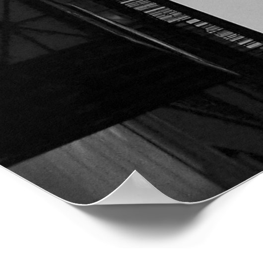 Empire State Bldg met vlaggen Poster (Hoek)