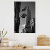 Empire State Bldg met vlaggen Poster (Keuken)