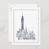 Empire State Briefkaart (Voorkant / Achterkant)