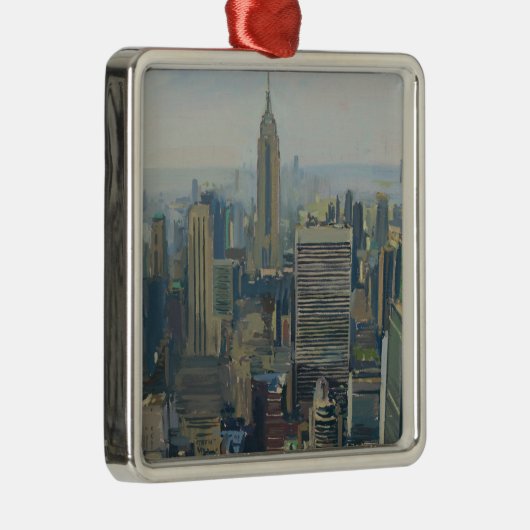 Empire State Building 2012 Metalen Ornament (Rechts)