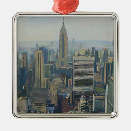 Empire State Building 2012 Metalen Ornament (Voorkant)