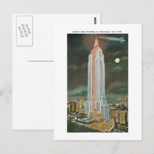 Empire State Building Briefkaart (Voorkant / Achterkant)