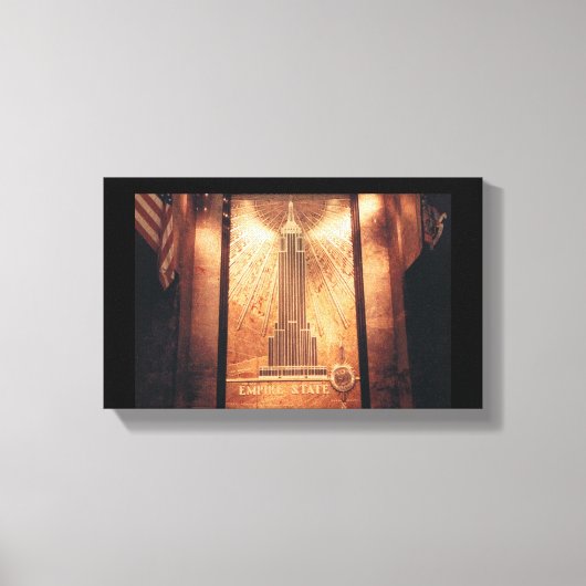 Empire State Building Canvas Print (Voorkant)