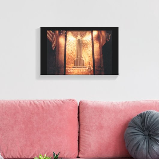 Empire State Building Canvas Print (Insitu (Woonkamer))