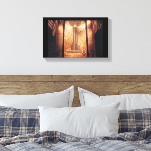 Empire State Building Canvas Print (Insitu (Slaapkamer))