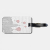 Empire State Building en Red Hot Air Luchtballonne Bagagelabel (Achterkant horizontaal)