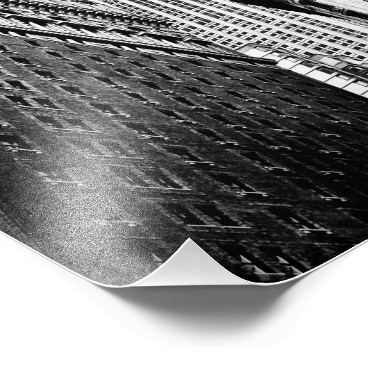 Empire State Building en Skyscrapers Foto Afdruk (Hoek)