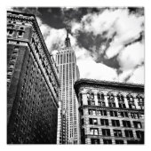 Empire State Building en Skyscrapers Foto Afdruk (Voorkant)