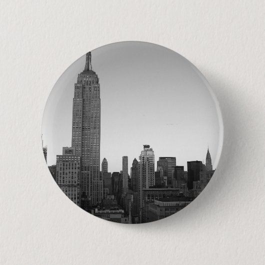 Empire State Building Foto 2 Ronde Button 5,7 Cm (Voorkant)