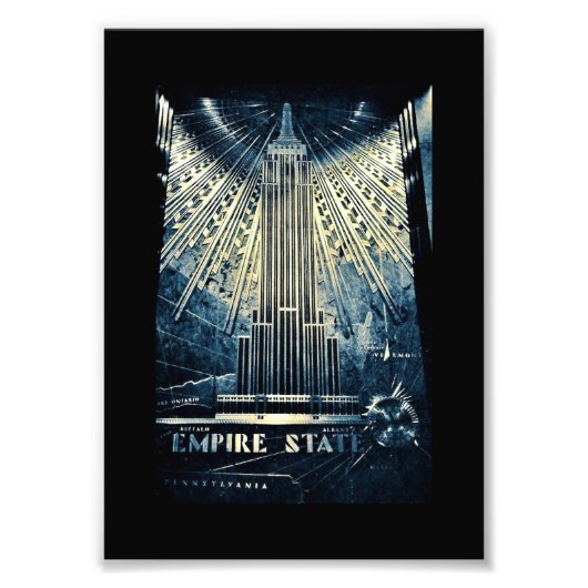 Empire State Building Foto Afdruk (Voorkant)