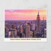 Empire State Building in Dusk, New York Briefkaart (Voorkant)