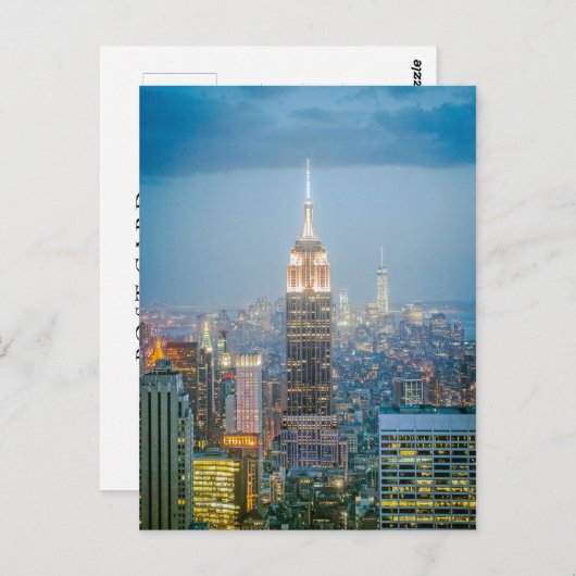 Empire State Building in New York Briefkaart (Voorkant / Achterkant)