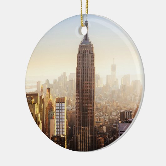 Empire State Building Keramisch Ornament (Links)