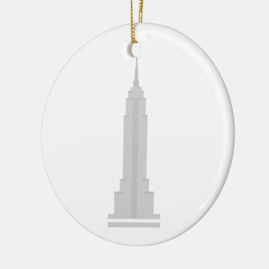 Empire State Building Keramisch Ornament (Links)