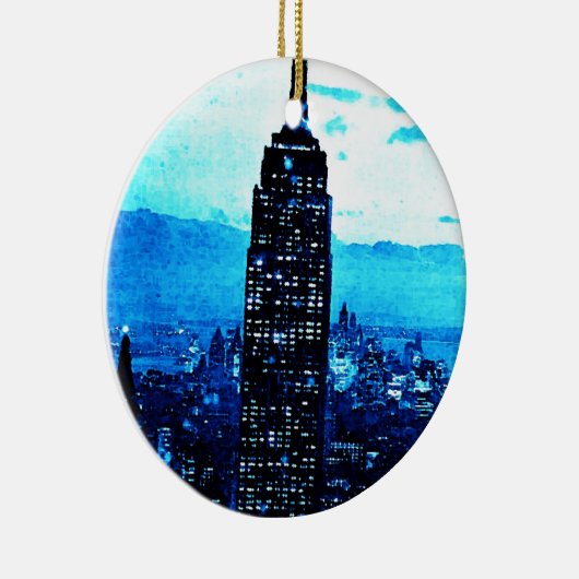 Empire State Building Keramisch Ornament (Rechts)
