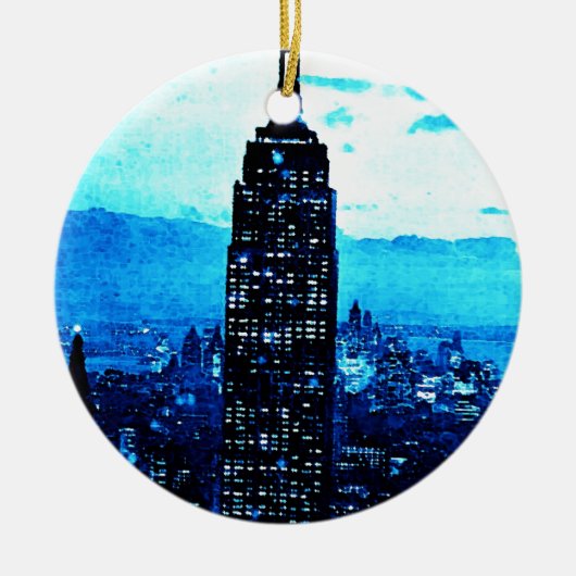 Empire State Building Keramisch Ornament (Voorkant)