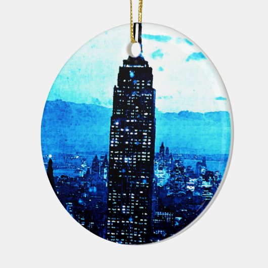 Empire State Building Keramisch Ornament (Links)