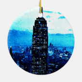 Empire State Building Keramisch Ornament (Achterkant)