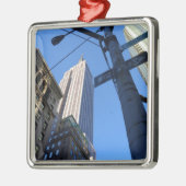 Empire State Building Manhattan Metalen Ornament (Links)