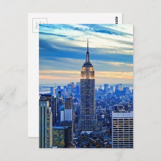 Empire State Building, Manhattan, New York City Briefkaart (Voorkant / Achterkant)
