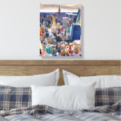 Empire State Building, Midtown Manhattan Canvas Afdruk (Insitu (Slaapkamer))