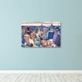 Empire State Building, Midtown Manhattan Canvas Afdruk (Insitu (Houten vloer))
