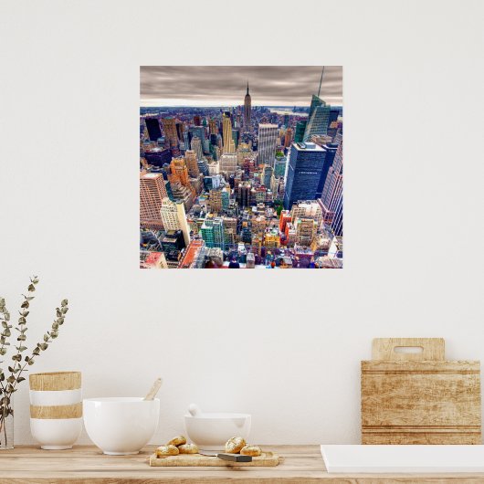 Empire State Building, Midtown Manhattan Poster (Keuken)