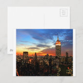 Empire State Building New York Briefkaart (Voorkant / Achterkant)