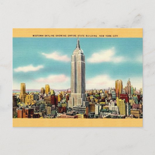  Empire State Building New York Briefkaart (Voorkant)