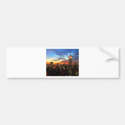 Empire State Building New York Bumpersticker (Voorkant)