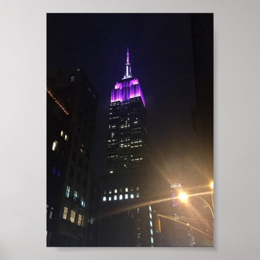 Empire State Building New York City NYC Foto Poster (Voorkant)