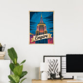 Empire State Building New York City Poster (Thuiskantoor)