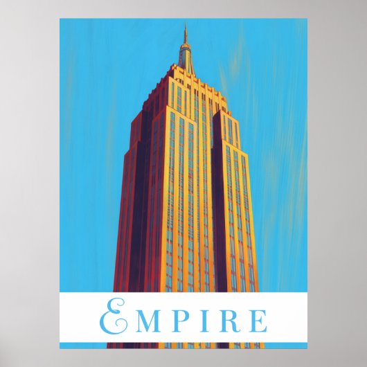 Empire State Building New York City Poster (Voorkant)