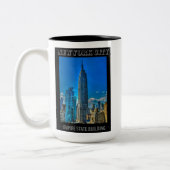 Empire State Building New York City  Tweekleurige Koffiemok (Links)