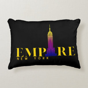 Empire State Building-New York-Levendig Goud Accent Kussen