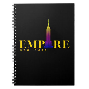Empire State Building-New York-Levendig Goud Notitieboek