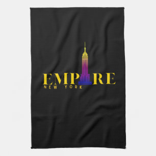Empire State Building-New York-Levendig Goud Theedoek