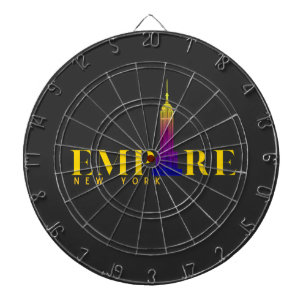 Empire State Building-New York-Levendige goud- Dartbord