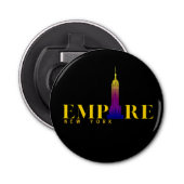 Empire State Building-New York-Vibrant Gold Button Flesopener (Voorkant)