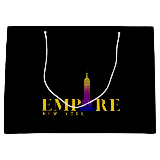 Empire State Building-New York-Vibrant Gold Groot Cadeauzakje (Voorkant)