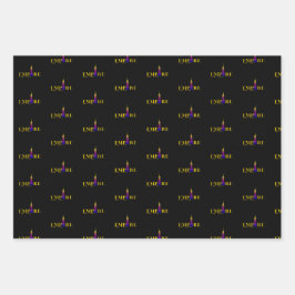 Empire State Building-New York-Vibrant Gold Inpakpapier Vel