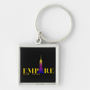 Empire State Building-New York-Vibrant Gold Sleutelhanger