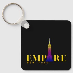 Empire State Building-New York-Vibrant Gold Sleutelhanger