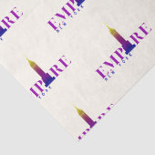 Empire State Building-New York-Vibrant Paarse Tissuepapier (Detail)