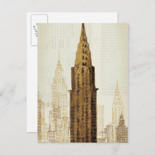 Empire State Building NYC Briefkaart (Voorkant / Achterkant)