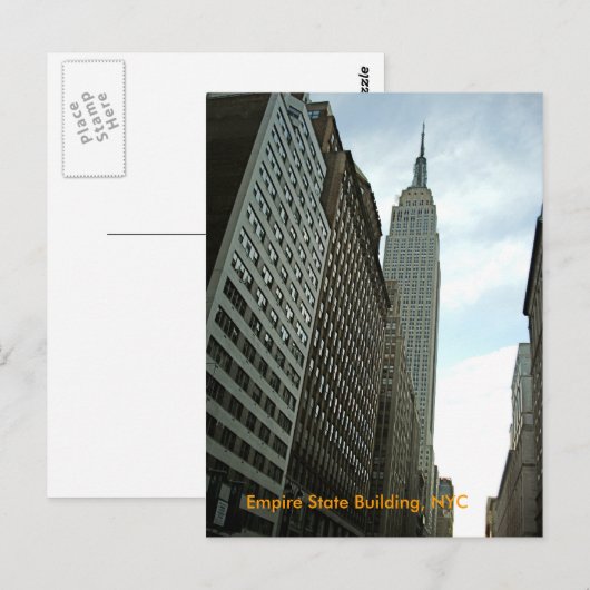Empire State Building, NYC Briefkaart (Voorkant / Achterkant)