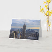 Empire State Building NYC, NY Kaart (Gele Bloem)