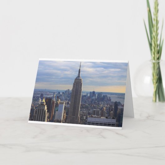 Empire State Building NYC, NY Kaart (Voorkant)